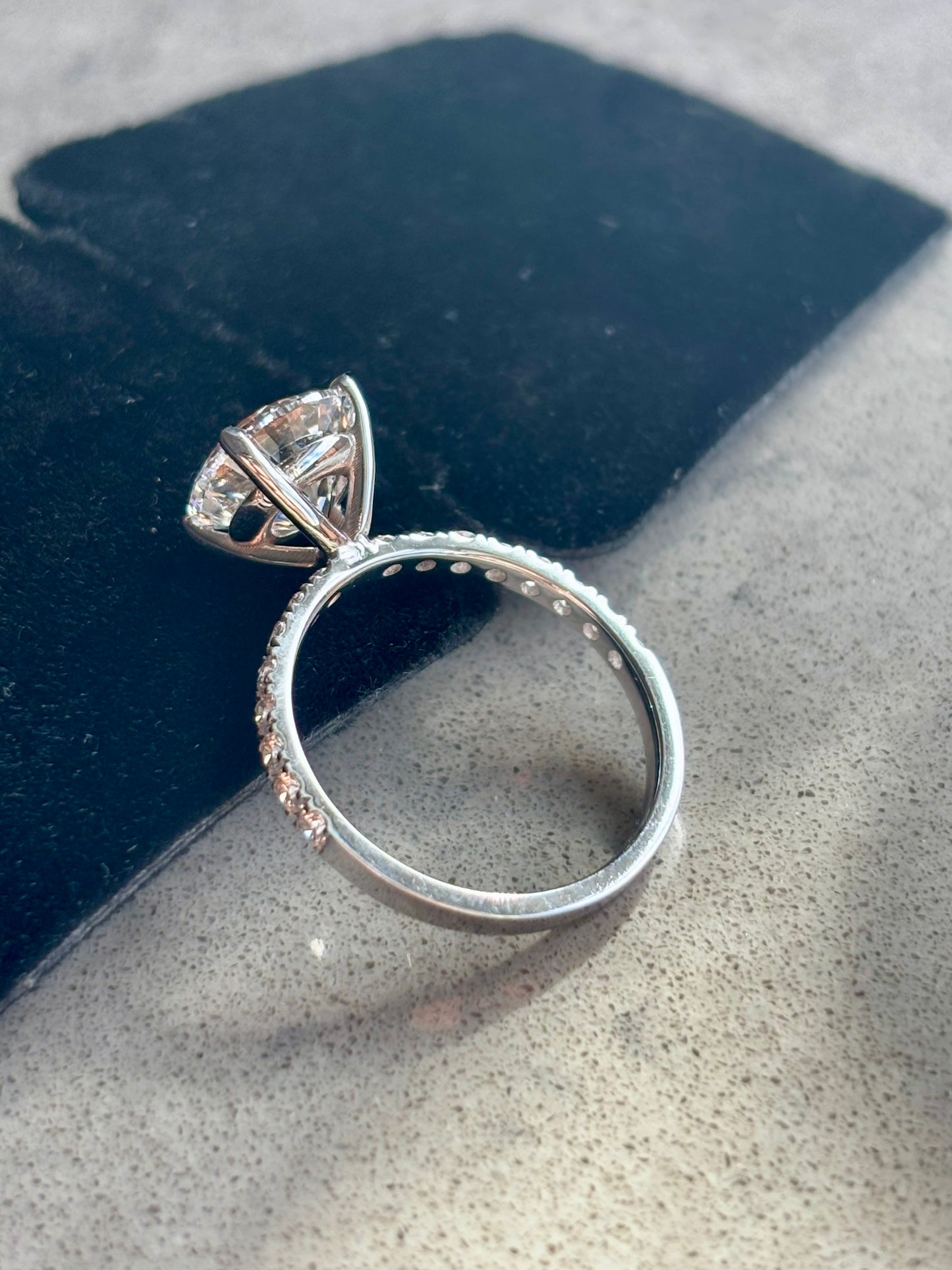 3.50ct VS1 Round Cut Lab Grown Diamond Ring | 14Kt White Gold, IGI Certified