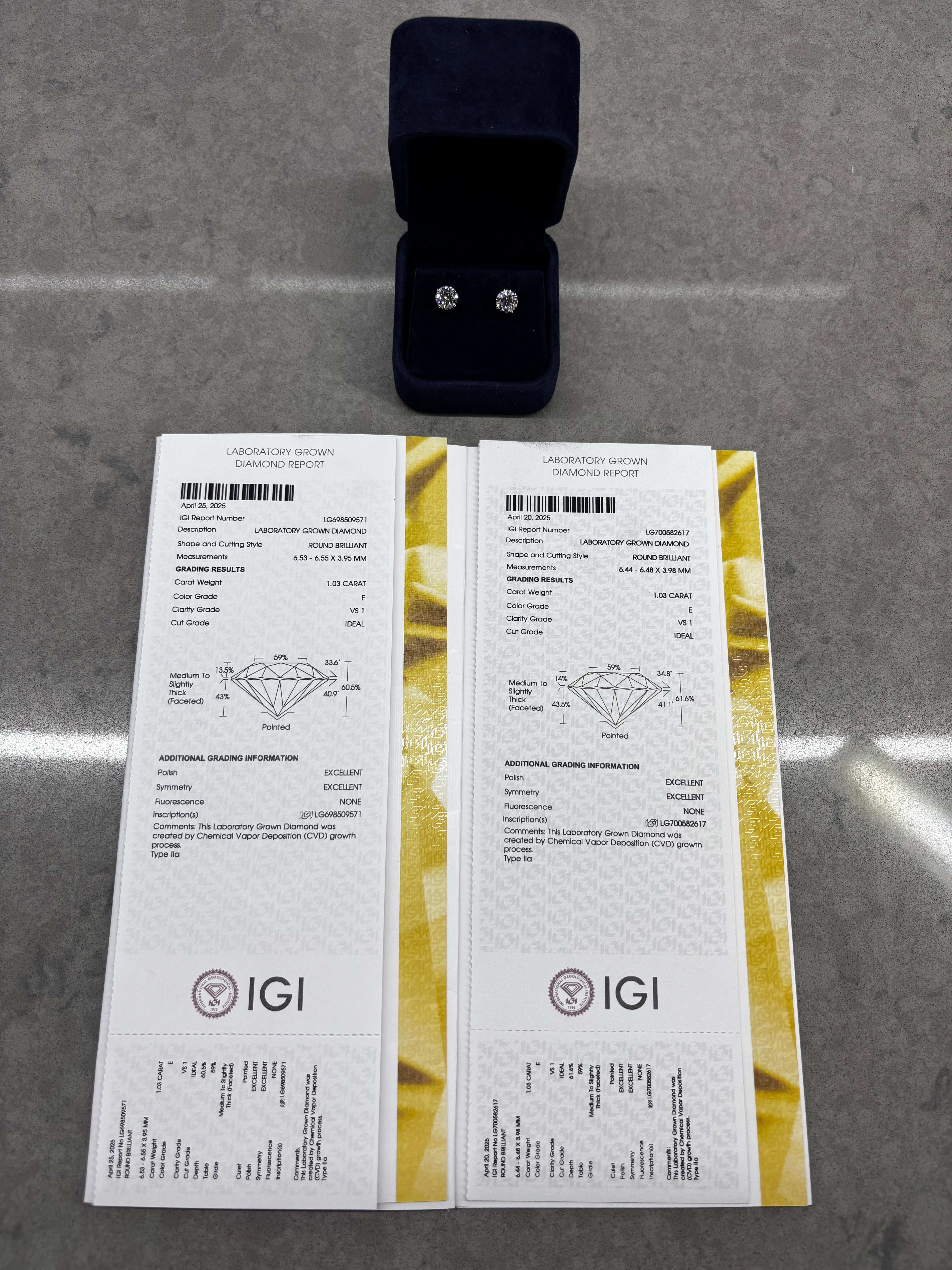 2.06cttw_Lab-Grown_Diamond_Stud_Earrings_in_14K_White_Gold_IGI_Certificates