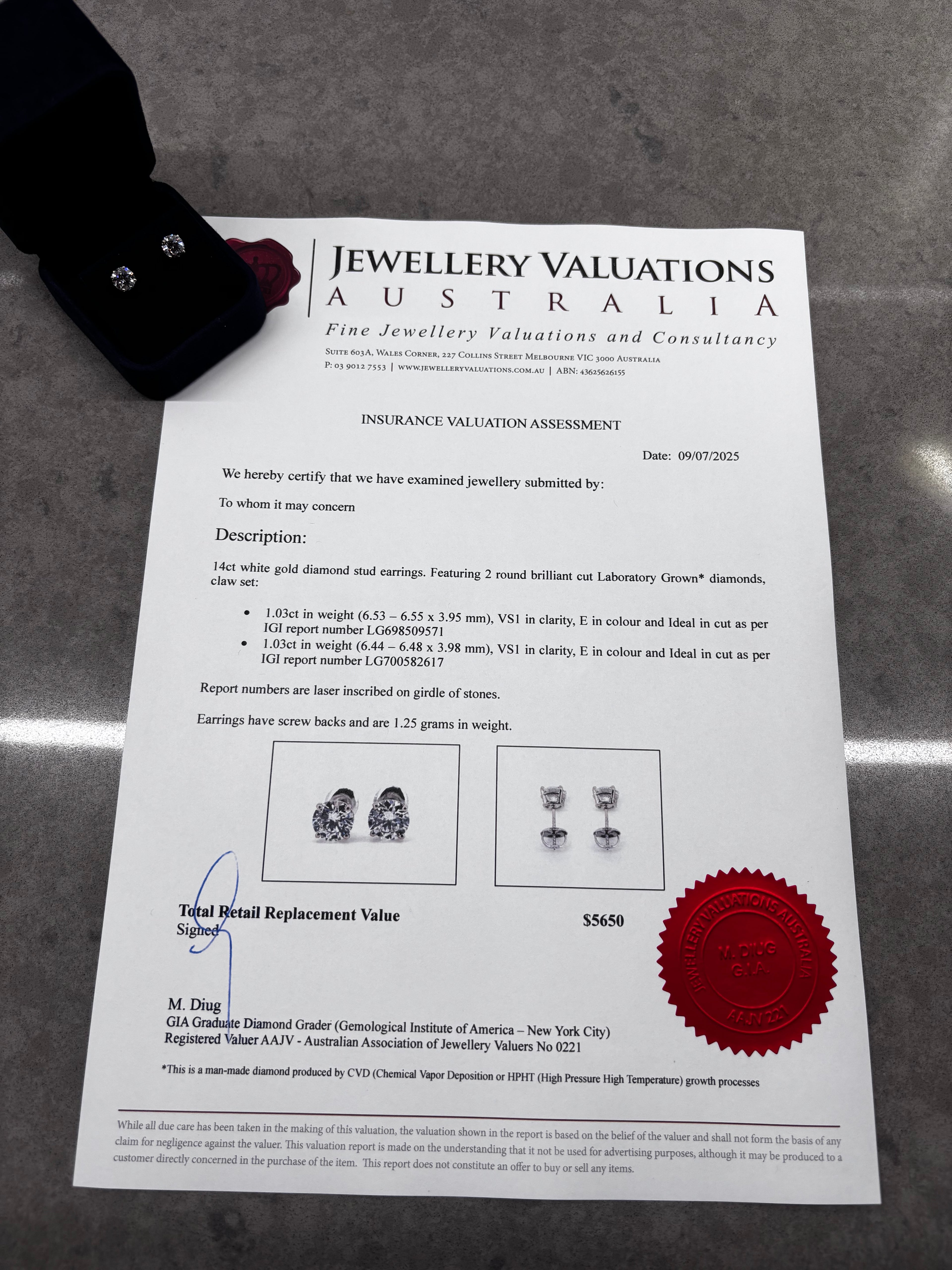 2.06cttw_Lab-Grown_Diamond_Stud_Earrings_in_14K_White_Gold_Valuation