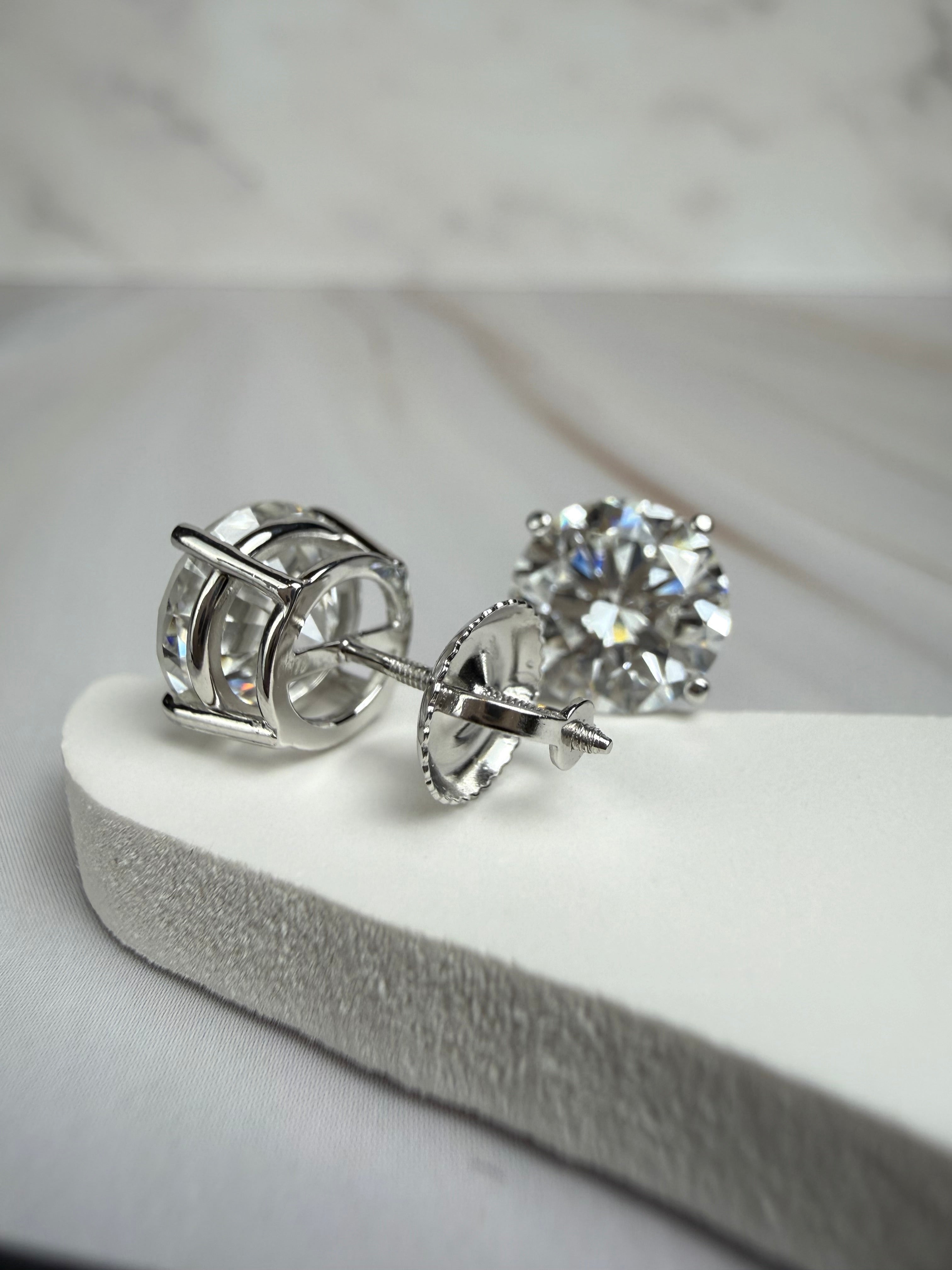 4.11cttw_VVS2_Round_Cut_Lab_Diamond_Earrings_Basket_Set_14K_White_Gold_IGI_Certified_back