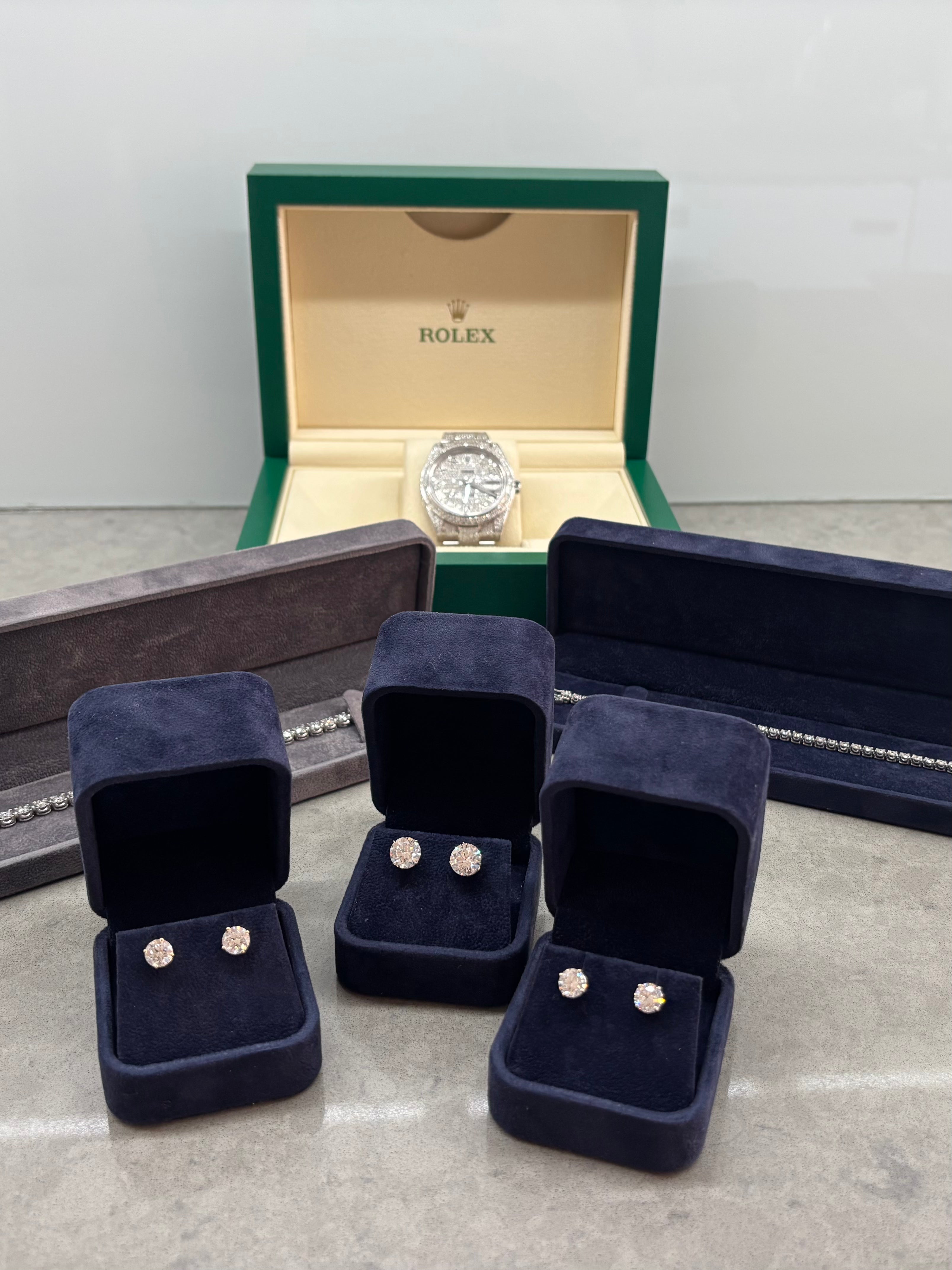 Lab Diamond Jewellery Collection with Rolex