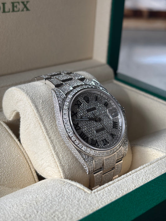 Diamond Rolex Datejust 41, Left Side